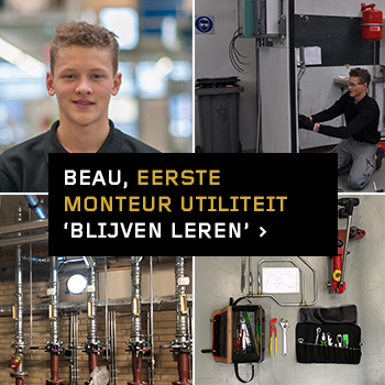 BEAU EERSTE MONTEUR UTILITEIT INSTALLATIETECHNIEK MBO BBL OPLEIDING INTERVIEW