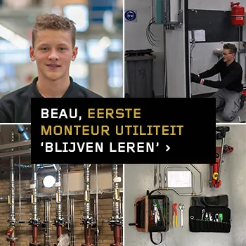 BEAU EERSTE MONTEUR UTILITEIT INSTALLATIETECHNIEK MBO BBL OPLEIDING INTERVIEW