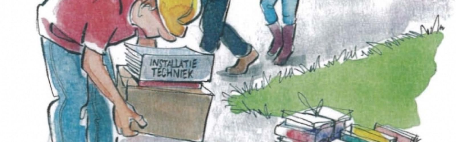 Verouderde lesboeken mogen in de papierbak